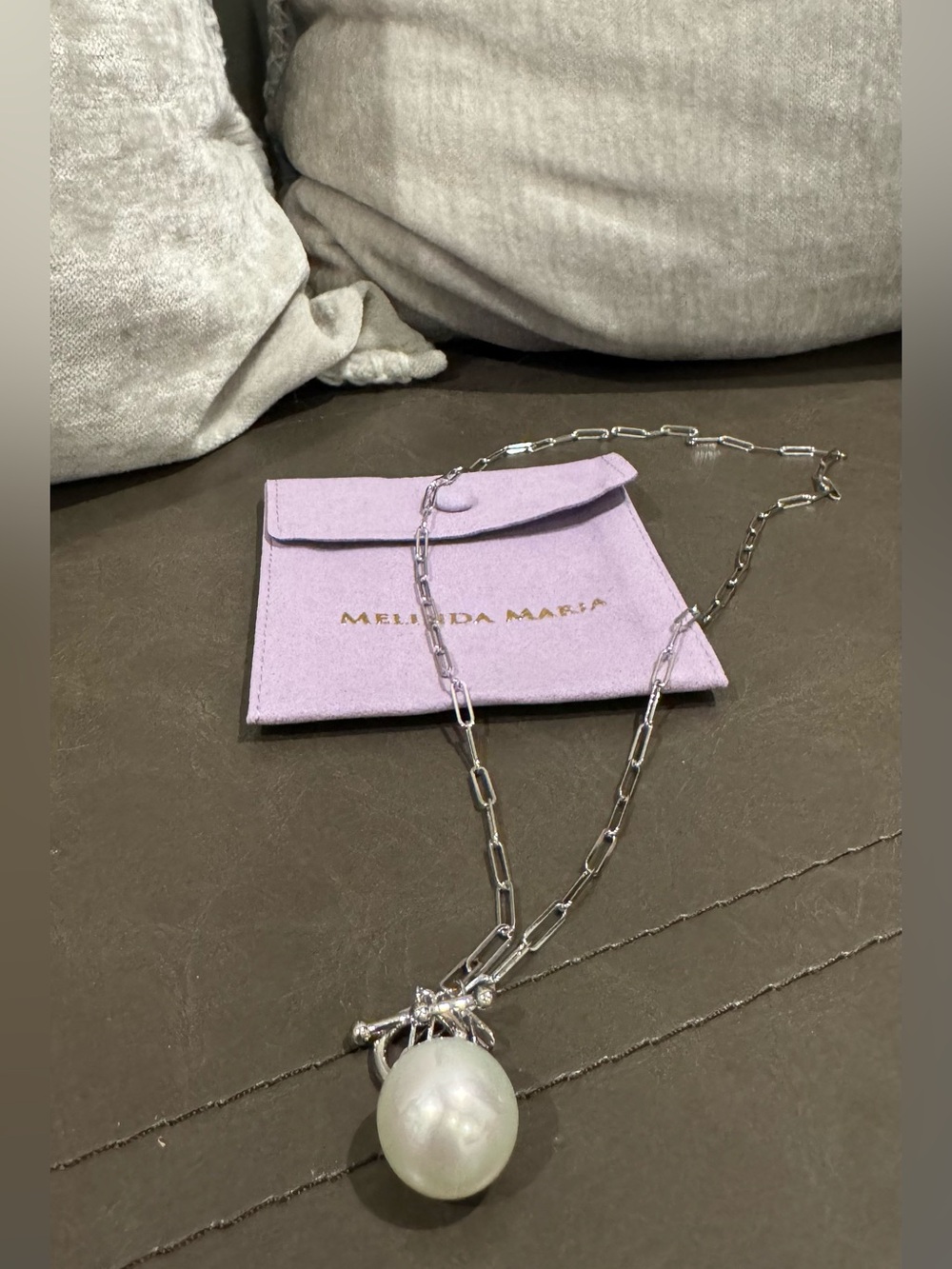 Melinda Maria Silver Life’s a Ball Necklace